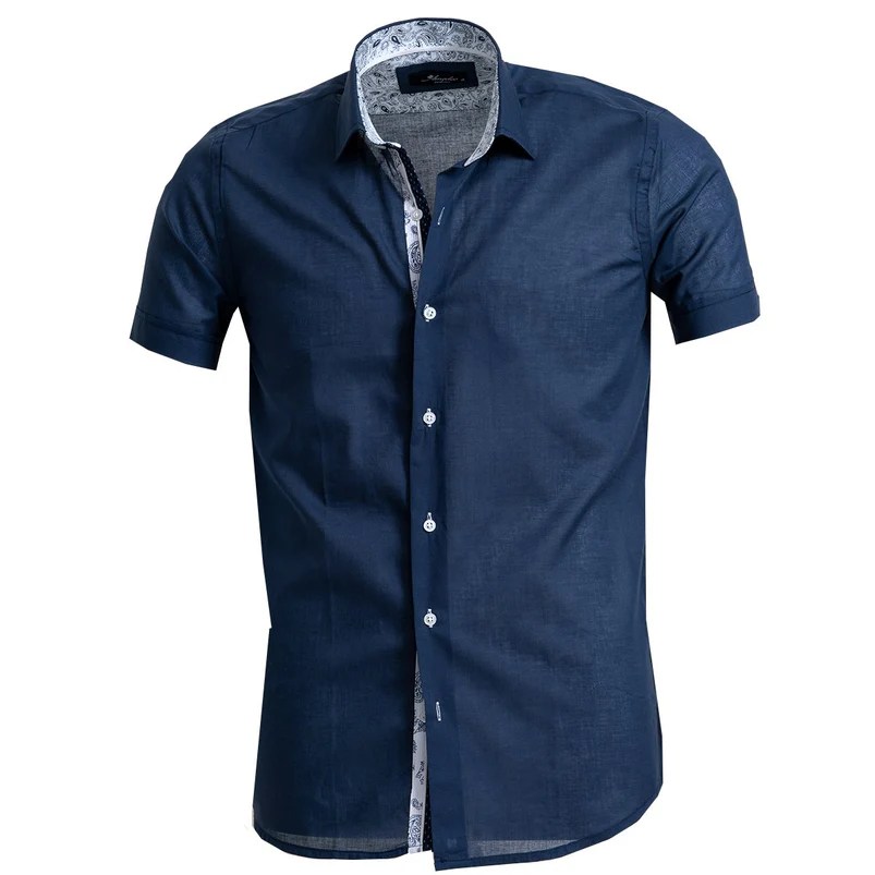 Navy blue mens dress shirts