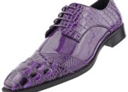 Concise title Purple Mens Dress Shoes for Stylish Men