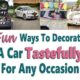 How to decorate a car window