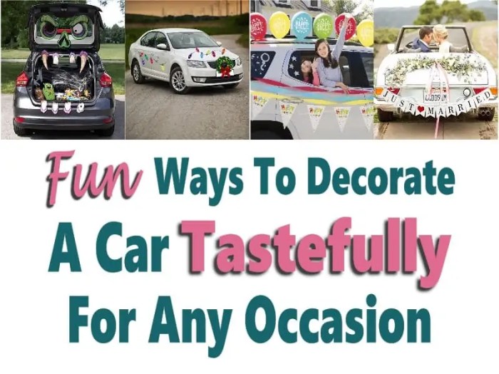 How to decorate a car window