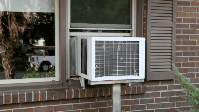 How to decorate around a window air conditioner