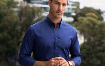 Navy blue mens dress shirts