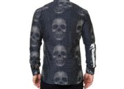 Men's skull dress shirt