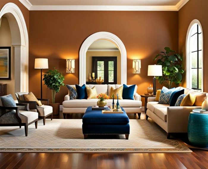 How to decorate arch in living room