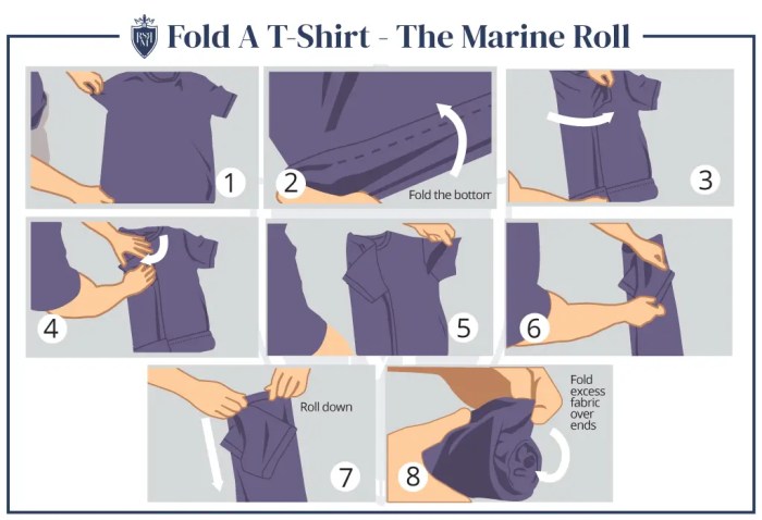 How to fold a men's dress shirt