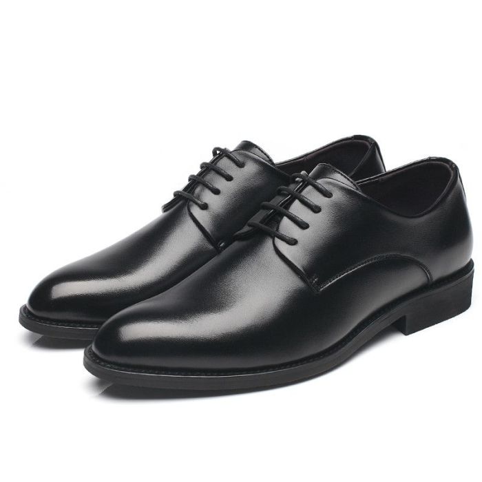 Mens wide black dress shoes