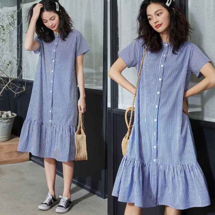 Women's short shirt dress