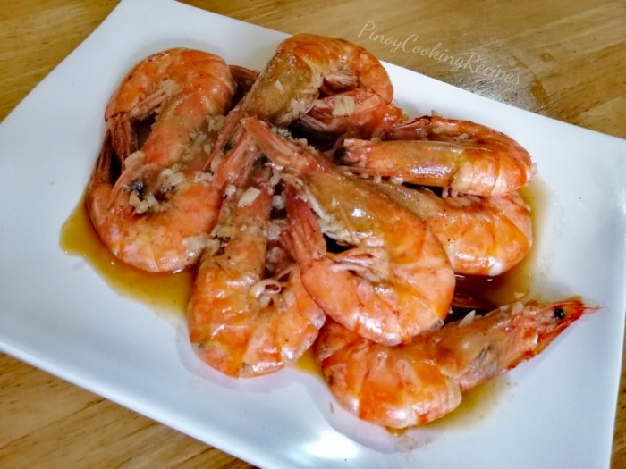 How to cook buttered shrimp dampa style